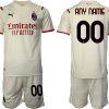 AC Mailand 2021/22 Herren Auswärts Trikot beige/rot günstig online kaufen – Bild 2