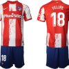 Atlético Madrid Herren Heim Trikot 2021/22 rot/weiß mit Aufdruck Felipe 18 - Obrázek 2