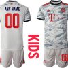 Ausweichtrikot Weiß FC Bayern München Trikot 3rd 2022 Kinder - immagine 2