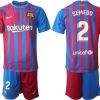 FC Barcelona Heimtrikot 2021/22 Herren Fußballtrikots blau mit Aufdruck Semedo 2 - Image 2