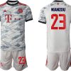FC Bayern München 3rd Herren Trikot 21/22 Ausweichtrikot weiß mit Aufdruck Nianzou 23 - Obrázek 2