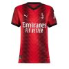 Herren Fußballtrikots AC Milan Heimtrikot 2023-24 Kurzarm Personalisierbar
