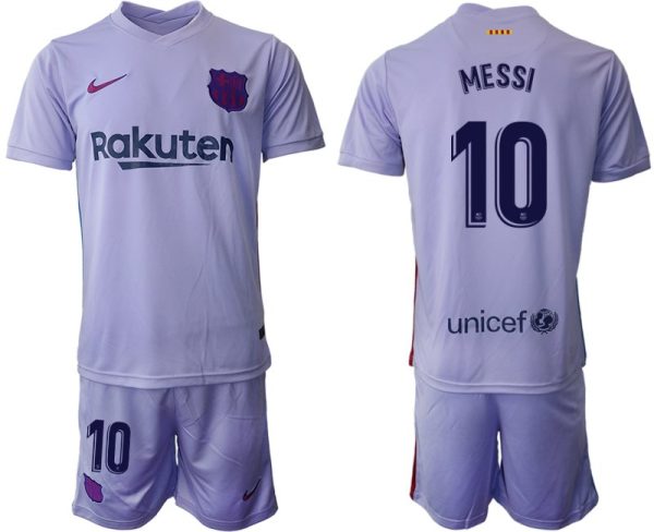 Fußball Fan Trikots FC Barcelona 2021/22 Auswärtstrikot mit Aufdruck MESSI 10 - Slika 2