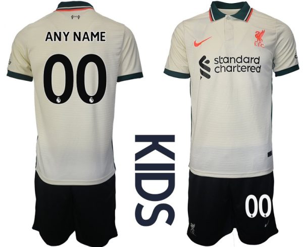 Fußball Trikot Liverpool FC 2021/22 Auswärtstrikot für Kinder in Beige - Image 2