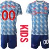 Fussballtrikot Manchester United Auswärts Trikot 2022 Kinder Weiss – Image 2