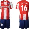 Heimtrikot Atlético Madrid 2021/22 rot/weiß mit Aufdruck H.Herrera 16 – Image 2