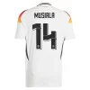 Herren DFB Deutschland EM 2024 Heimtrikot Euro 24 weiß Jamal Musiala 14