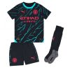 Kinder Manchester City 3rd trikot 2023-2024 Trikotsatz Jeremy Doku 11 - Afbeelding 2