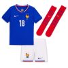 Kinder Set Frankreich Trikot EM 2024 Heimtrikot Warren Zaire-Emery 18 - Image 2