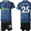 Manchester United Ausweichtrikot 2022 blau mit Aufdruck Sancho 25 – Image 2