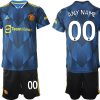 Manchester United Ausweichtrikot 2022 Herren blau - Slika 4