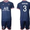Paris Saint Germain Heimtrikot 2021/22 dunkelblau/weiß mit Aufdruck Kimpembe 3 - immagine 2