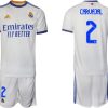 Real Madrid Heimtrikot 2022 weiß blau mit Aufdruck Carvajal 2 - Imagen 2