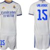 Real Madrid Heimtrikot 2022 weiß blau mit Aufdruck Valverde 15 - Imagen 2
