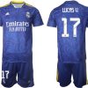 Real Madrid Herren Auswärtstrikot 2022 blau/weiß mit Aufdruck Lucas V. 17 – Bild 2
