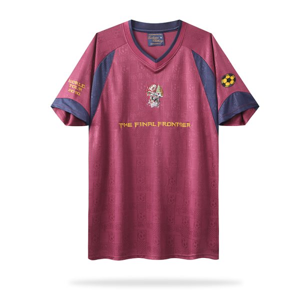 Vintage Iron Maiden Fußballtrikot The Final Frontier 2010 Kurzarm Auswärtstrikot Bestseller - immagine 2
