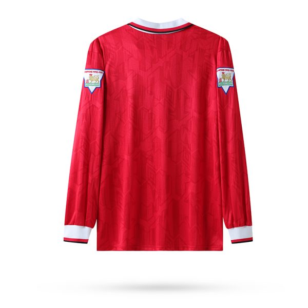 Vintage Manchester United Champion 1992/93 Heimtrikot Langarm Fußballtrikots - Slika 2