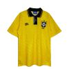 Vintage Signed Brasilien Fußball Heimtrikot 1991-1993 Umbro Cafu Brasil Gelb für Herren