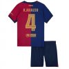 Fußballtrikot Kinder Set FC Barcelona Heimtrikot 2024-25 Ronald Araujo 4