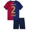 Kinder FC Barcelona 2024-25 Heimtrikot Fußball Trikot Outlet Pau Cubarsi 2