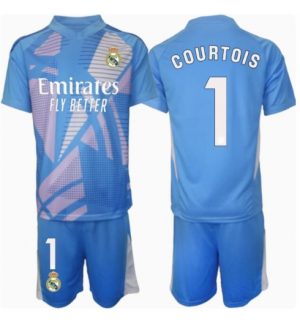 Billige Trikots Kinder Real Madrid Torwart Heimtrikot 2024-25 Thibaut Courtois 1
