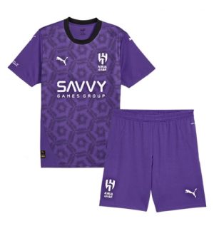 Günstig Trikots Kinder Al-Hilal 3rd trikot 2024-25 Kurzarm + kurze hosen