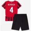 Kinder AC Milan Heimtrikot 2024-25 Trikotsatz Kit mit Namen Ismael Bennacer 4