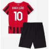 Kinder AC Milan Heimtrikot 2024-25 Trikotsatz Kit mit Rafael Leao 10