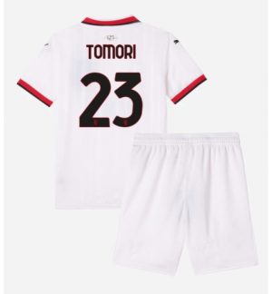 Kinder Fussballtrikots AC Milan Auswärtstrikot Trikotsatz 2024-25 Fikayo Tomori 23