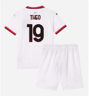 Kinder Fussballtrikots AC Milan Auswärtstrikot Trikotsatz 2024-25 Theo Hernandez 19