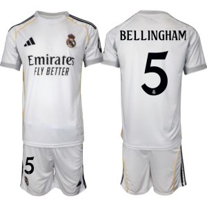 Billige Fussballtrikots Real Madrid Heim Trikotsatz 2025-26 Jude Bellingham