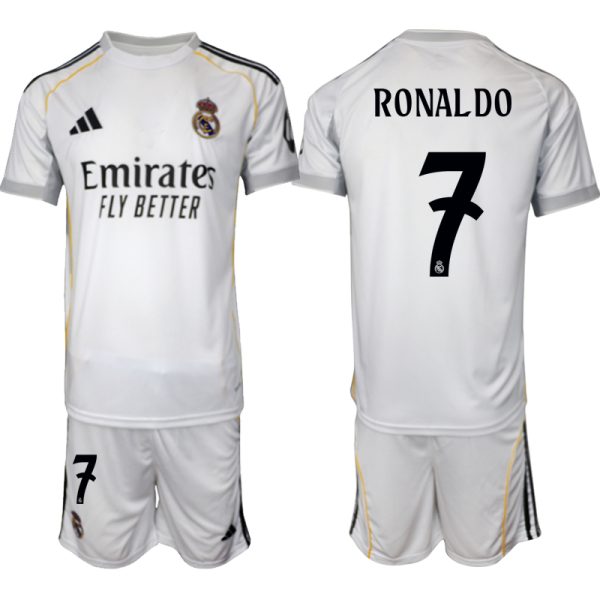 Günstige Fußballtrikots Real Madrid Heim Trikotsatz 2025-26 Cristiano Ronaldo