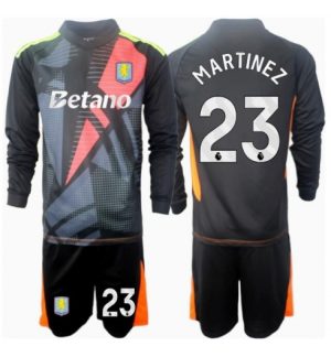 Günstige Aston Villa Torwart Auswärtstrikot Kinder 2024-25 Emiliano Martinez