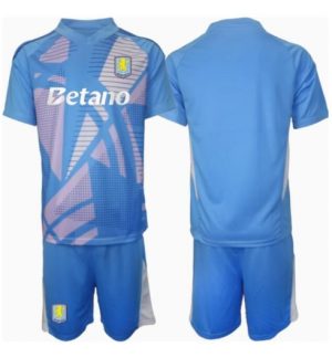 Aston Villa Torwart 3rd trikot Kinder 2024-25 Blau Fußballtrikots