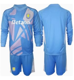 Günstige Aston Villa Torwart 3rd trikot Kinder 2024-25 fußball trikotsatz