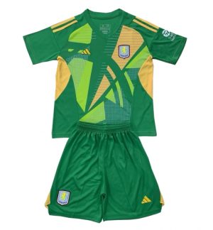 Günstige Aston Villa Torwart Heimtrikot Kinder 2024-25 Fußball trikotsatz