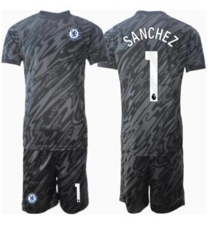 Chelsea Robert Sanchez #1 Torwart Auswärtstrikot Kinder 2024-25 Fußball trikotsatz