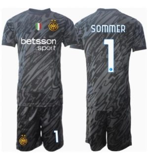 Inter Milan Torwart 3rd trikot Kinder 2024-25 Yann Sommer Fußballtrikots Set