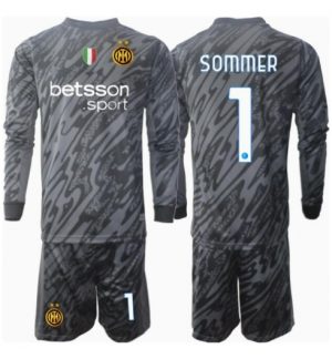 Fussballtrikots Inter Milan Yann Sommer #1 Torwart 3rd trikot Kinder 2024-25