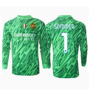 Neues Fußballtrikots Inter Milan Yann Sommer #1 Torwart Heimtrikot 2024-25