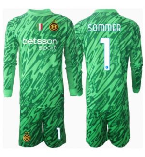 Inter Milan Yann Sommer #1 Torwart Heimtrikot Kinder 2024-25 Langarm (+ kurze hosen)