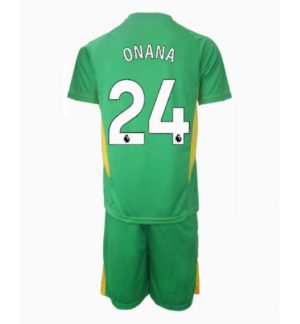 Manchester United Günstige Andre Onana #24 Torwart 3rd trikot Kinder 2024-25