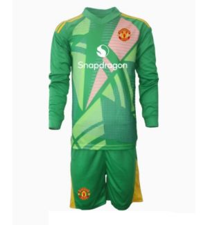 Manchester United Günstige Torwart 3rd trikot Kinder 2024-25 Langarm (+ kurze hosen)