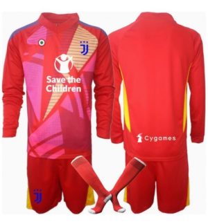 Billige Fussballtrikots Kinder Juventus Torwart Heimtrikot 2024-25 Rot