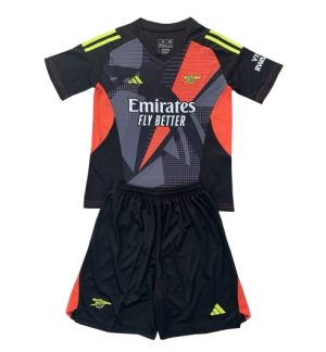 Fußballtrikots Kinder Arsenal Torwart 3rd trikot 2024-25 schwarz
