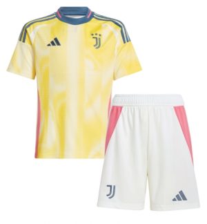 Juventus Auswärtstrikot 2024-25 Kinder Fußball trikotsatz