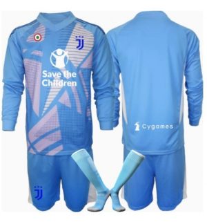 Kinder Fußballtrikots Juventus Torwart 3rd trikot 2024-25 blau trikotsatz