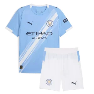 Kinder Fußballtrikots Manchester City Heim Trikotsatz 2025-26
