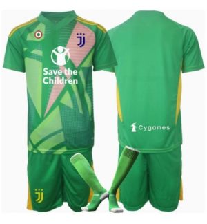 Neuen Fußballtrikot Juventus Torwart Auswärtstrikot Kinder 2024-25 Grün