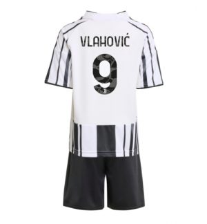 Juventus Dusan Vlahovic #9 Heimtrikot Kinder 2025-26 Fußball trikotsatz
